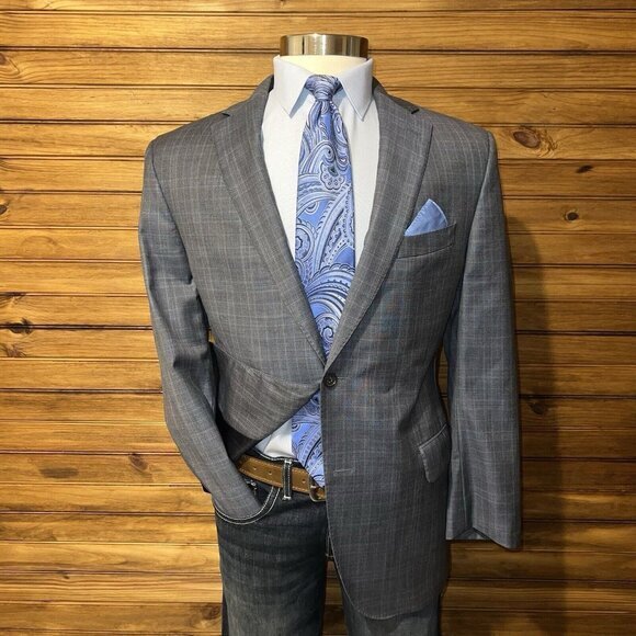 Cremieux‎ Loro Piana Blazer Sport Coat Casual Jacket Size 42R Wool Super 130s - Picture 1 of 10